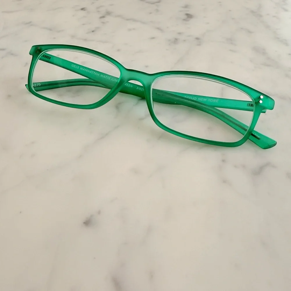 Scojo New York Gels Manhattan Reading Glasses Matt Jungle Green +2.75